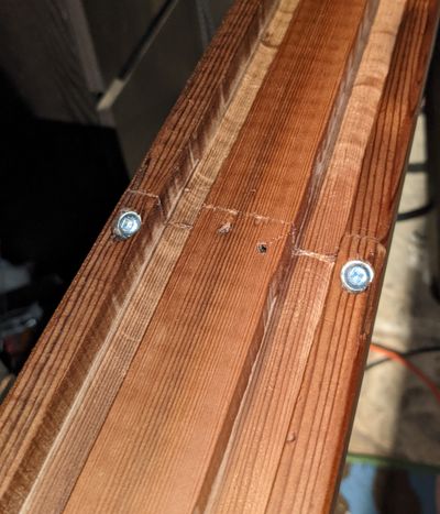 The first pocket screws