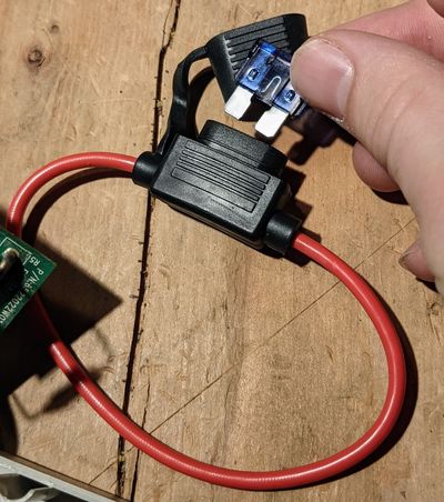 Spare car fuse - hopefully not too big