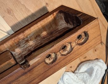 Drilling out the knob controls