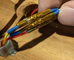 Third, wrap with kapton tape to be extra safe.
